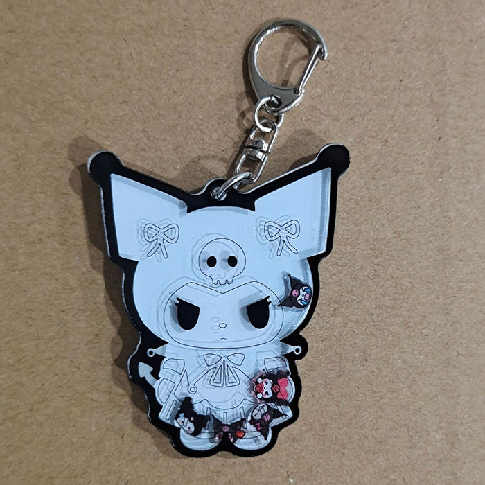 Wholesale Keychain Acrylic Decorative Bag Charm Small Accessories cartoon Keychain