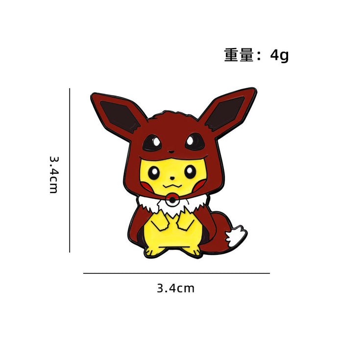 Wholesale Environmentally friendly zinc alloy brooch with oil drop imitation enamel cute schoolbag decoration badge