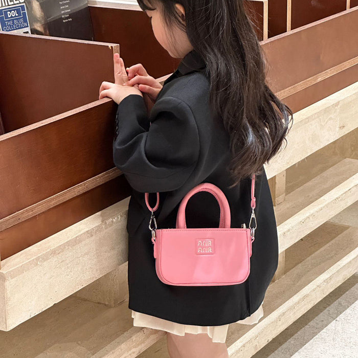 Wholesale Vintage embossed letter cross-body shoulder bag for kids