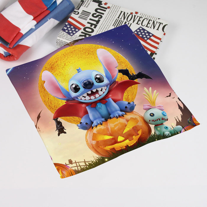 Wholesale Halloween Little Monster Stitch Cartoon Surrounding Multi-picture Anime Square Handkerchief Small Handkerchief Portable Handkerchief Towel Sweat Towel JDC-TW-Hual001