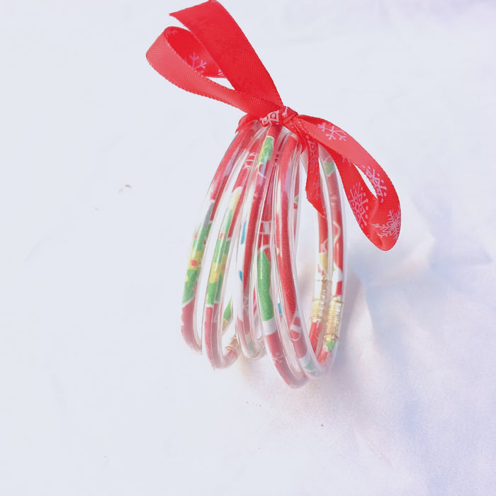 Wholesale multi-layer silicone Christmas bracelet