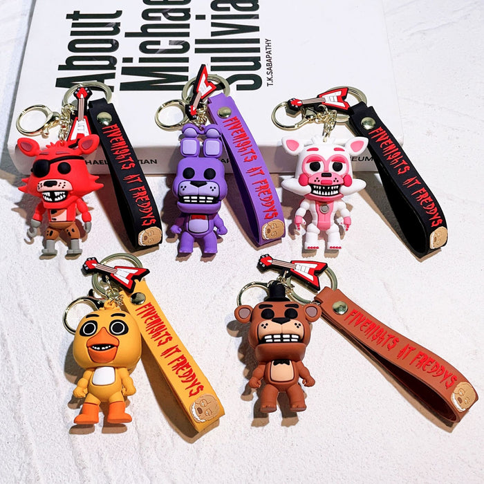 Wholesale pvc keychains creative cute cartoon animal plush bags Cute Keychain