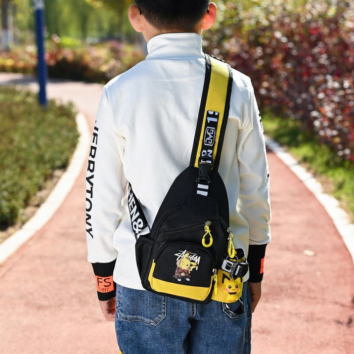 Wholesale Canvas Children's Outdoor Fashion Chest Bag Shoulder Bag  JDC-SD-YuanDuo015