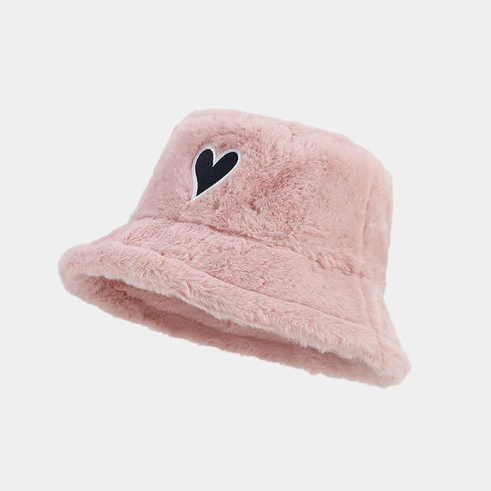 Wholesale Love Patch Plush Bucket Hat JDC-FH-LvY047