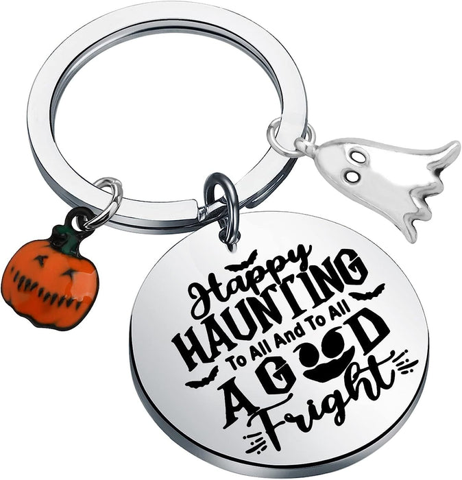 Wholesale Halloween Ghost Stainless Steel Keychain JDC-KC-JinZ009