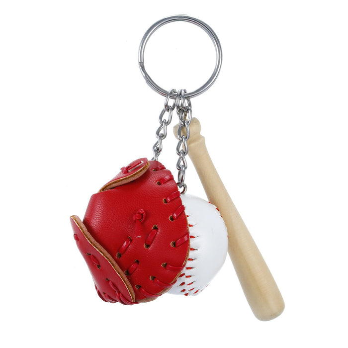 Wholesale PU Baseball Keychain JDC-KC-KangX001