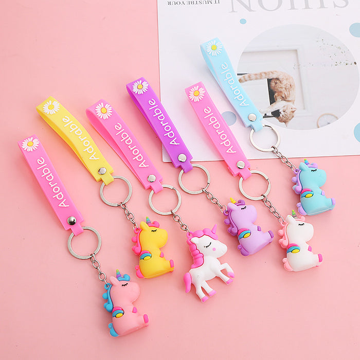 Wholesale Cute Cartoon Soft Rubber Doll Keychain JDC-KC-BoYue006