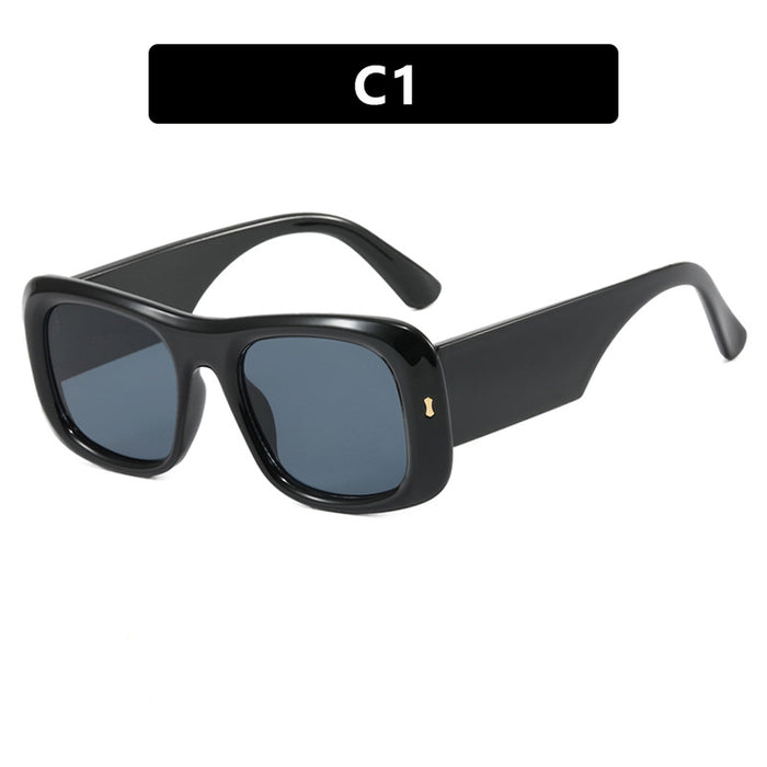 Wholesale Large frame rice nail sunglasses square fashion trend sunglasses high-end driving sunglasses driving