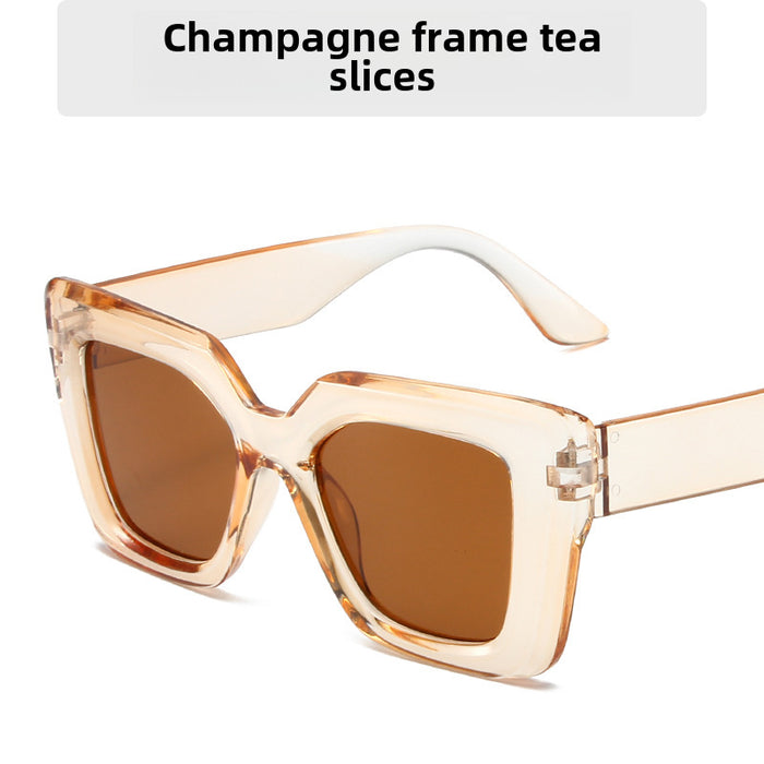 Wholesale Sunglasses New Large Frame Wear Sunglasses F Modified Face Shading Glasses