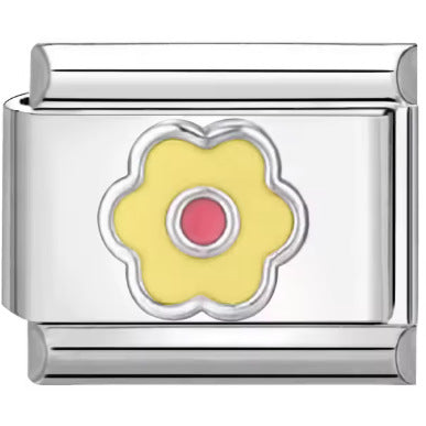 Wholesale Mother' s Day Series Stainless Steel Italian Flower Bracelet DIY Module Combination Jewelry