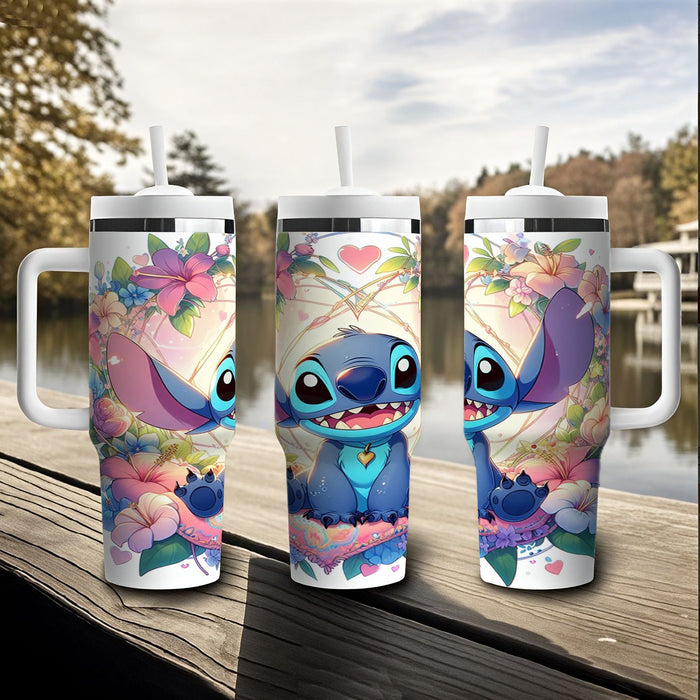Wholesale Tumbler Cute Cartoon Pattern 40OZ Stainless Steel Car Ice Bullies Cup