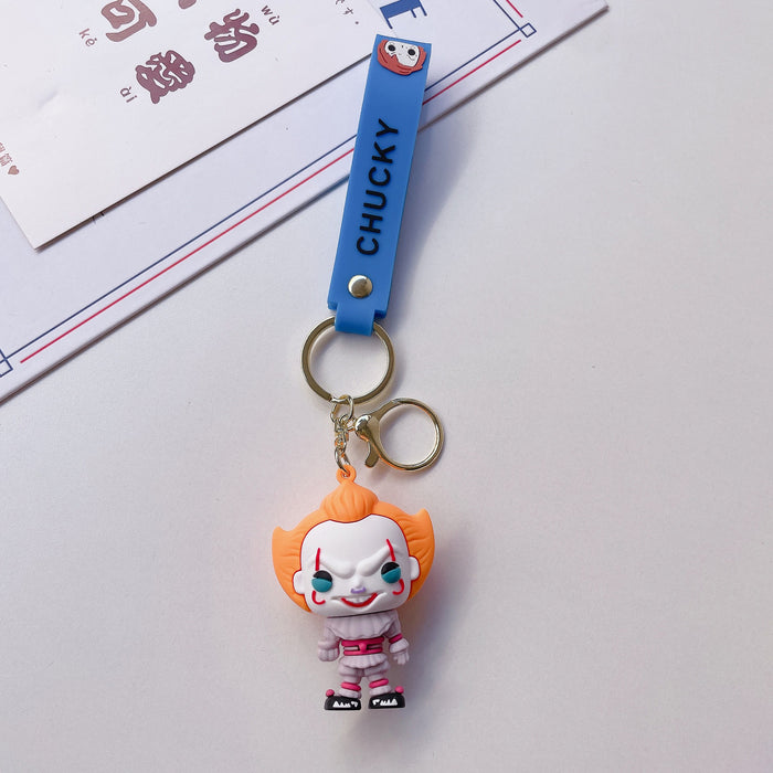 Wholesale Halloween cartoon doll silicone keychain JDC-KC-JuShu043