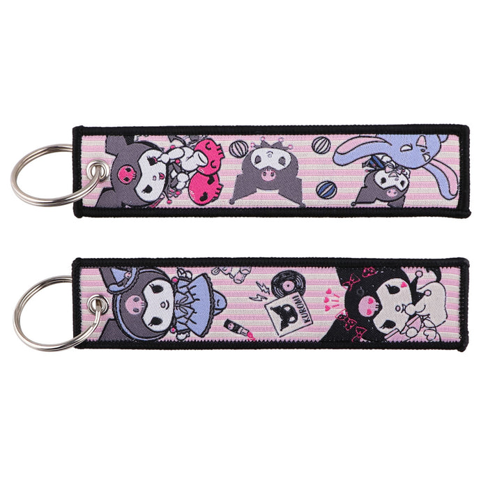 Wholesale Fabric Cartoon Keychain Lanyard  Design Car Key Accessory Gift
