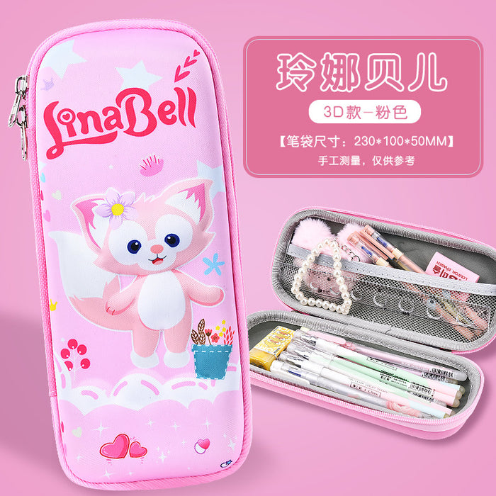 Wholesale New 3D Stereo Stationery Box for Primary School Students Cartoon Eva Pencil Case