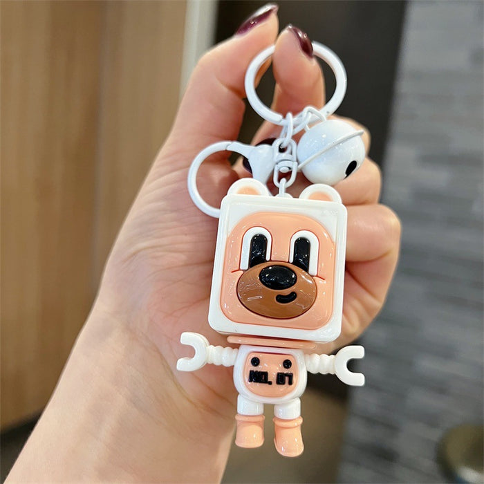 Wholesale Cute PVC cartoon puppy keychains