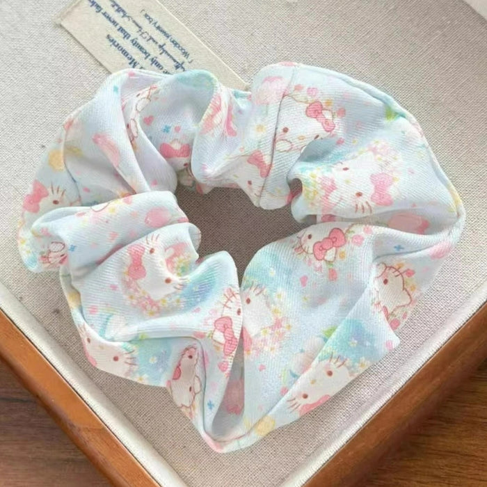 Wholesale Cute cartoon printed oversized hair scrunchies
