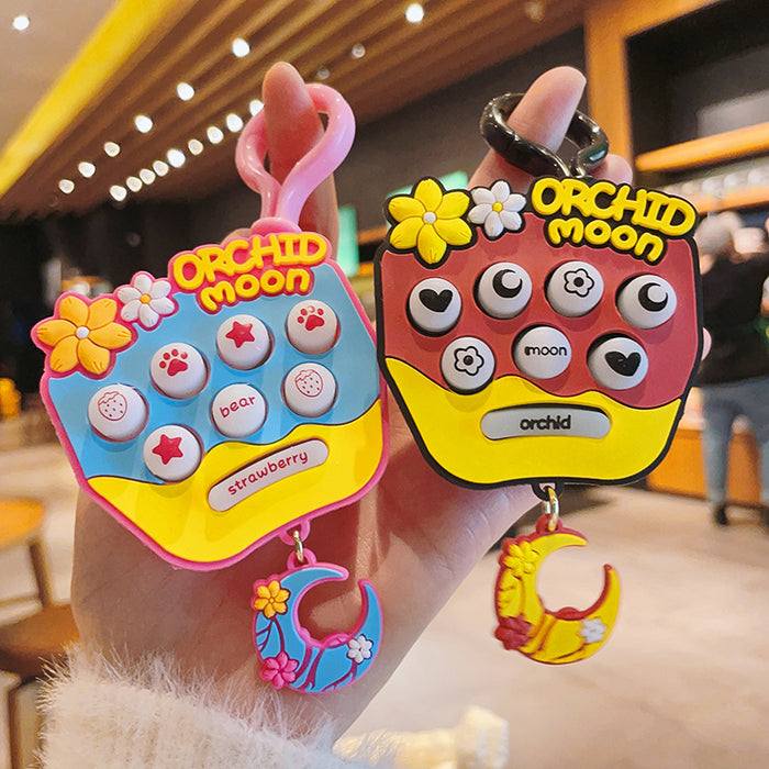 Descompresión portuaria Handheld Cherry Blossom Gopher Machine Keychain JDC-KC-SHUOT012