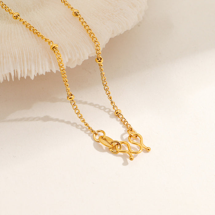 Wholesale M-clasp snake bone chain necklace/ choker,  versatile clavicle titanium steel chain