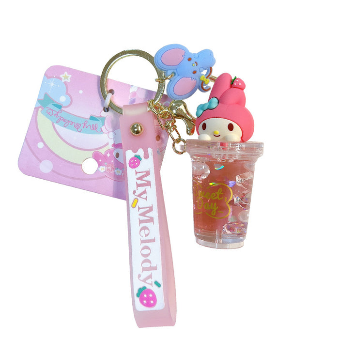 Wholesale Cartoon Oil-filled Acrylic Keychain JDC-KC-YanG080