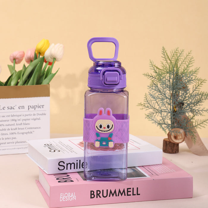 Wholesale Large Capacity Silicone Square Cup Cartoon Tumblers