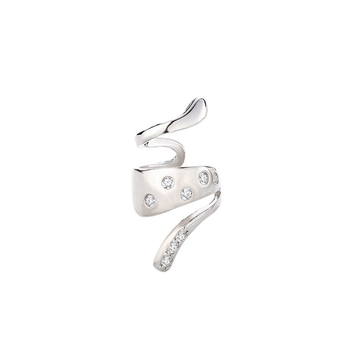 Wholesale Serpentine earrings, small snake earrings, ear bone clip, zircon snake head, ear clasp, no ear hole, ear clip
