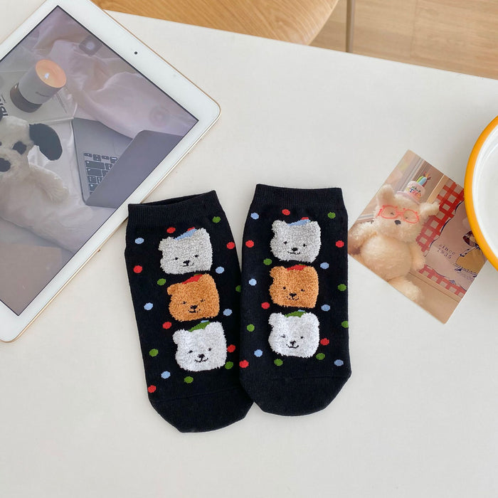 Wholesale Cute socks, mid length socks, long socks, cartoon polka dot socks, short socks