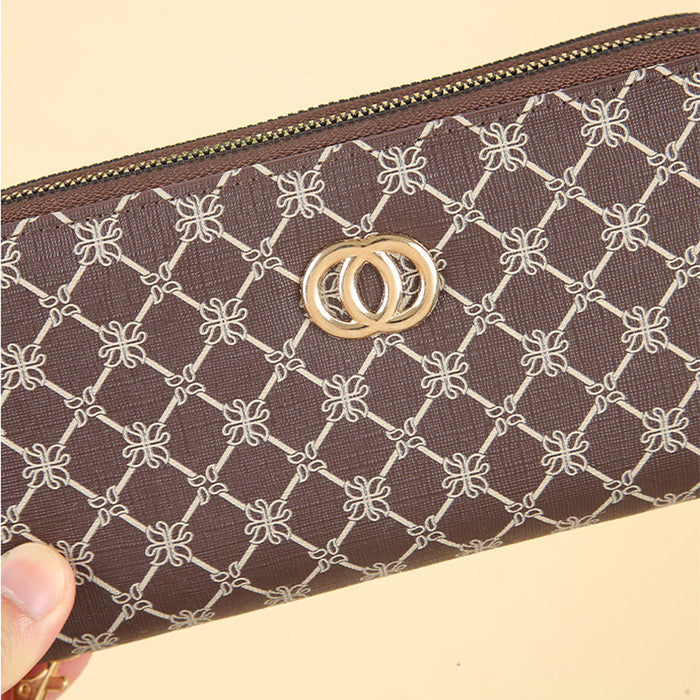 Wholesale Double Zip Clutch Wallet with Large Capacity Stylish Everyday Handbag MOQ≥3