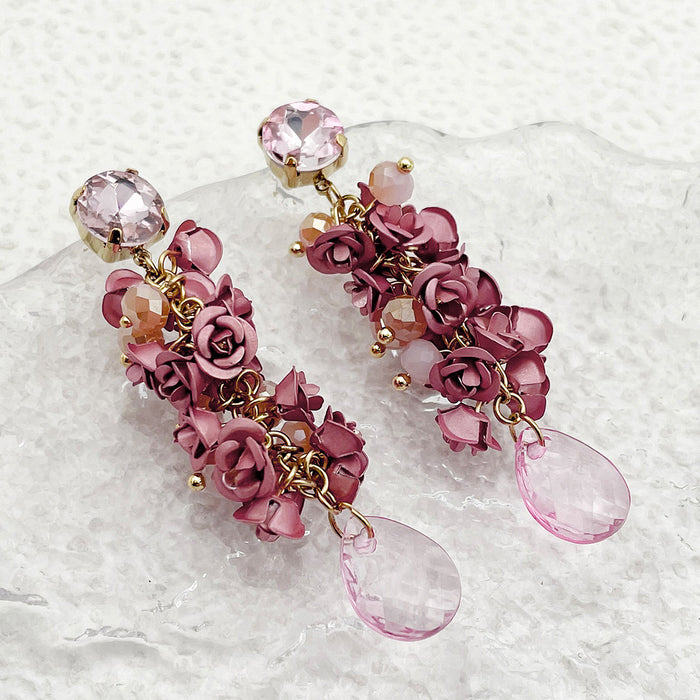 Wholesale Long Vintage Tassel Flower Earrings JDC-ES-Jinyue002