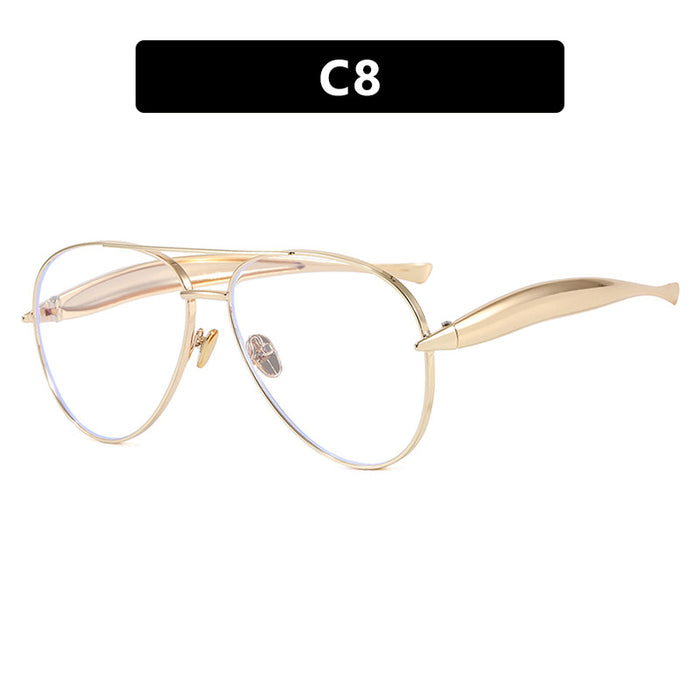 Wholesale Sunglasses, metal retro sunglasses, high-end street photography, trendy sunglasses