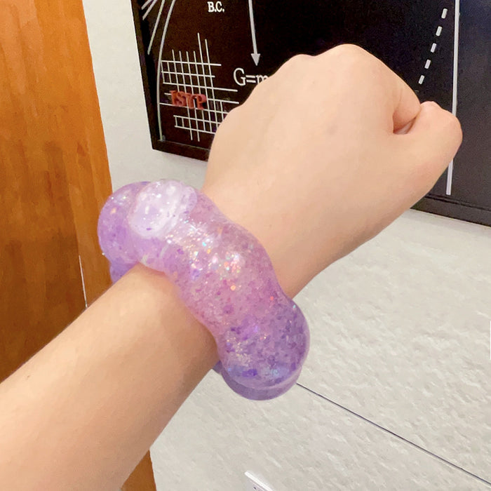Wholesale New Creative Glitter Bracelet Style TPR Leisure Stress Relieving Toy