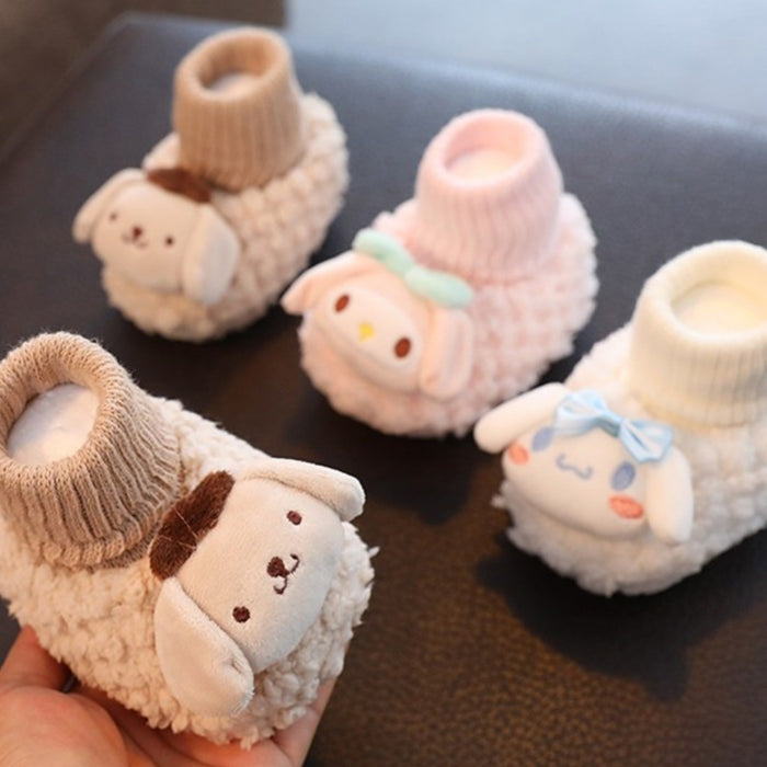 Wholesale Baby shoes and socks in autumn and winter warm soft soles