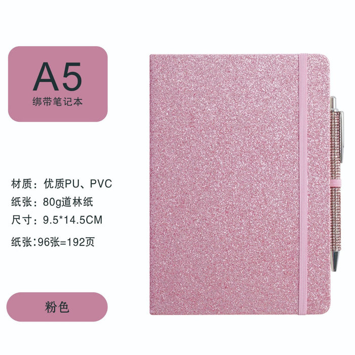 Wholesale Glitter Strap A6 Notebook Colorful Cover Creative Trends