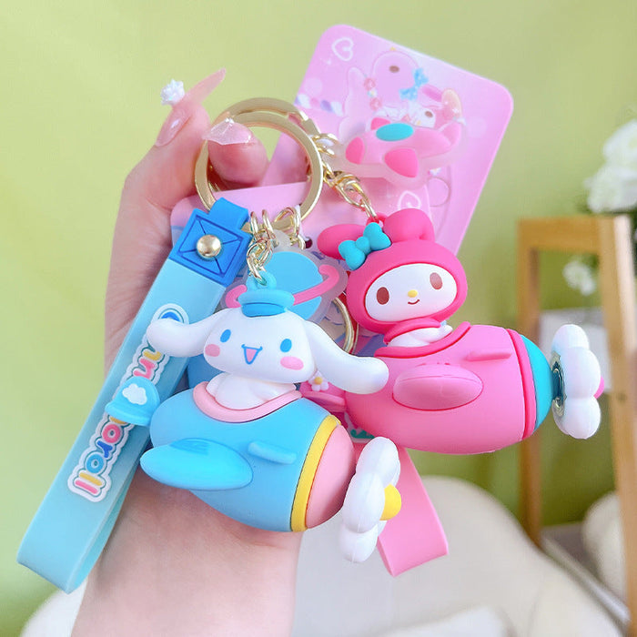 Wholesale Rotating Airplane Keychain JDC-KC-YanG002