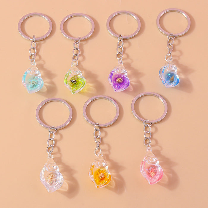 Wholesale Creative glow-in-the-dark conch keychain