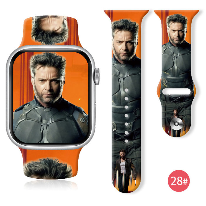 Wholesale Printed Silicone Watch Strap JDC-WD-NuoQi025