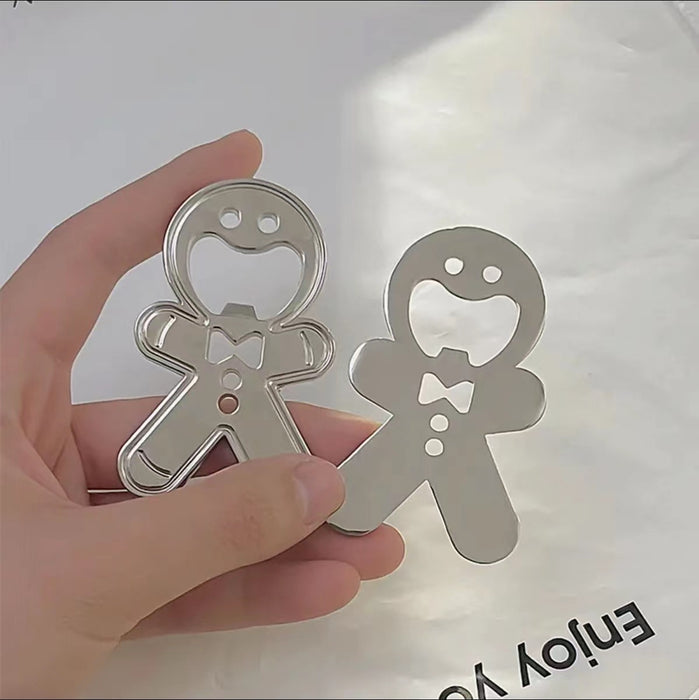 Wholesale Gingerbread Man Bottle Opener Refrigerator Magnet JDC-KC-XunXin009