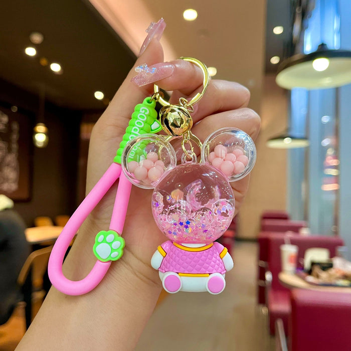 Wholesale Acrylic Oil Quicksand Bottle Cartoon Keychain JDC-KC-JinM004