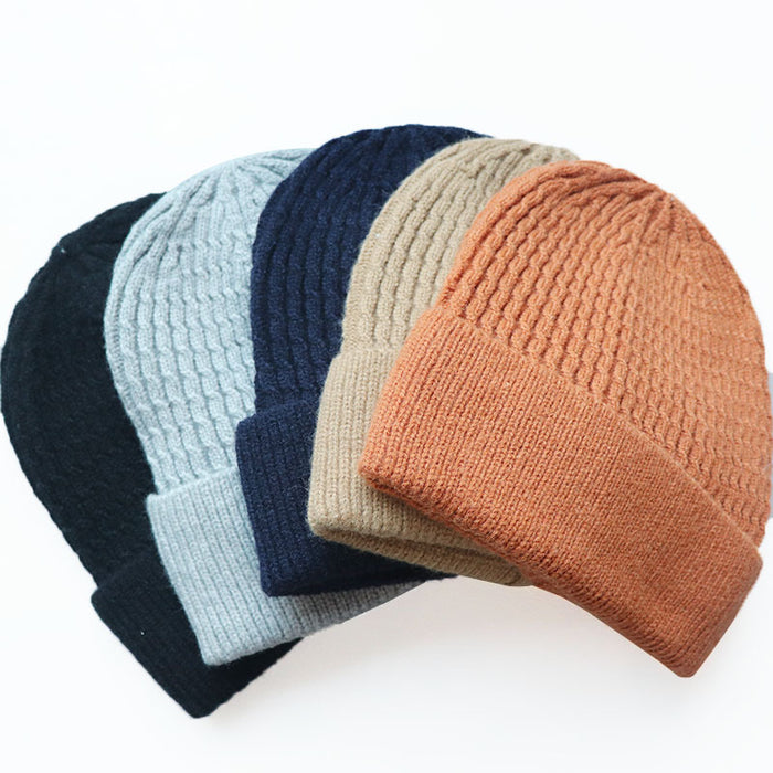 Wholesale Acrylic Solid Color Knitted Beanie Hat JDC-FH-LvH012