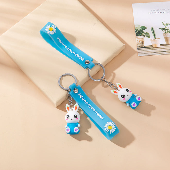 Wholesale Cute Cartoon Soft Rubber Doll Keychain JDC-KC-BoYue006