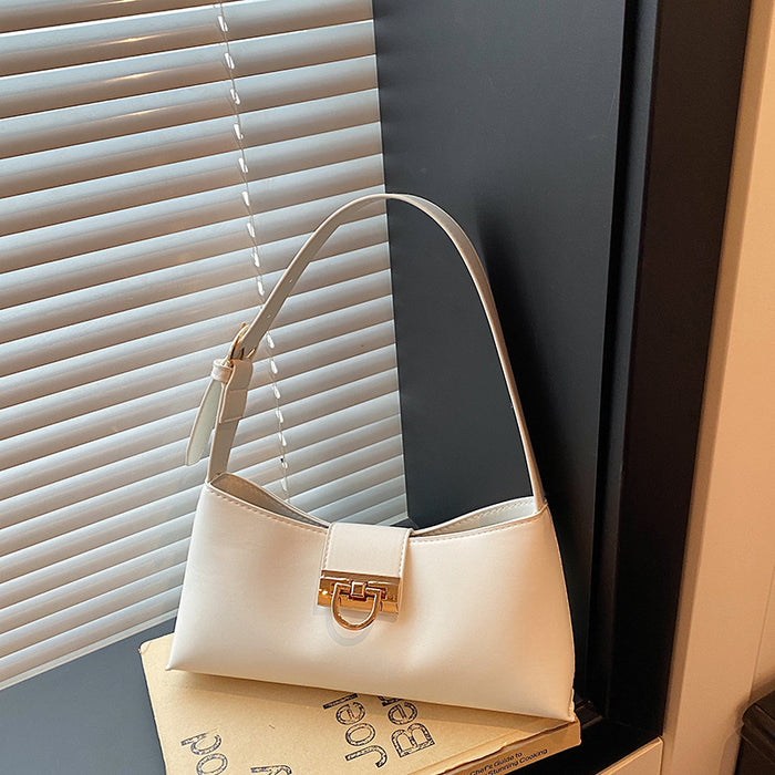 Wholesale Pu Shoulder Bag Modern Urban Simplicity Black Daily Casual Fashion Accessory