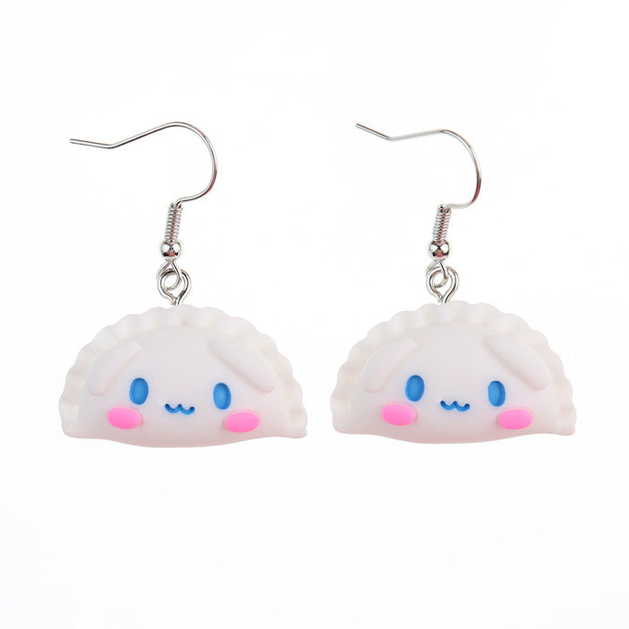 Wholesale Resin Earrings Cute Cartoon Dumpling Shape (S) JDC-ES-niqing025