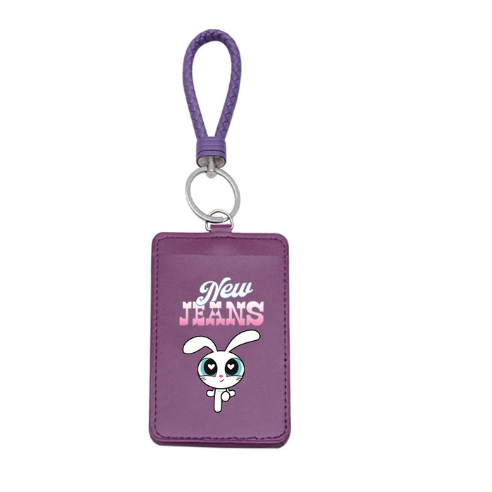 Wholesale PU Card Holder Keychain JDC-KC-ShuaiX002