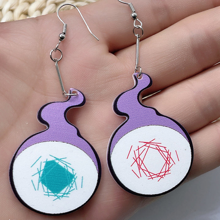 Wholesale creative acrylic anime peripheral jewelry Earrings