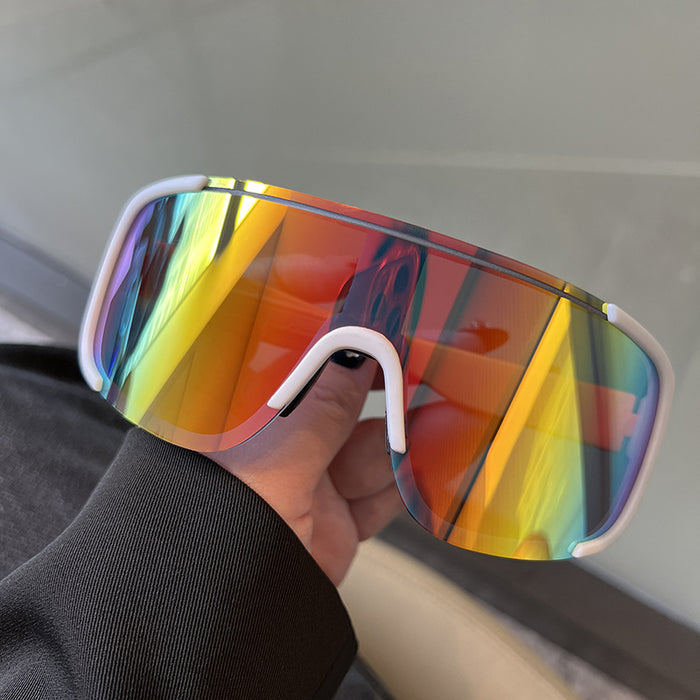 Wholesale Outdoor Night Cycling Glasses Sports Road Cycling Large Frame Windproof and Eye Protection Transparent Sunglasses
