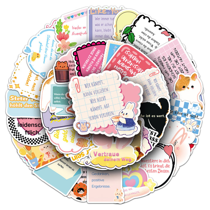 Wholesale 50pcs motivational positive words and phrases Stickers