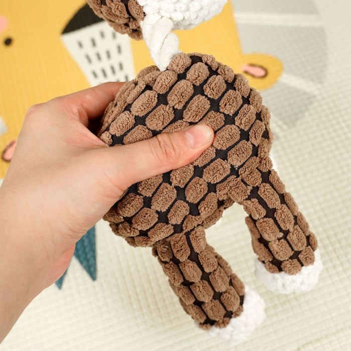 Wholesale Pet Dog Cotton Rope Molar Bite Resistant Cat Toy Plush Sound Interactive Cat Toy Dog Products