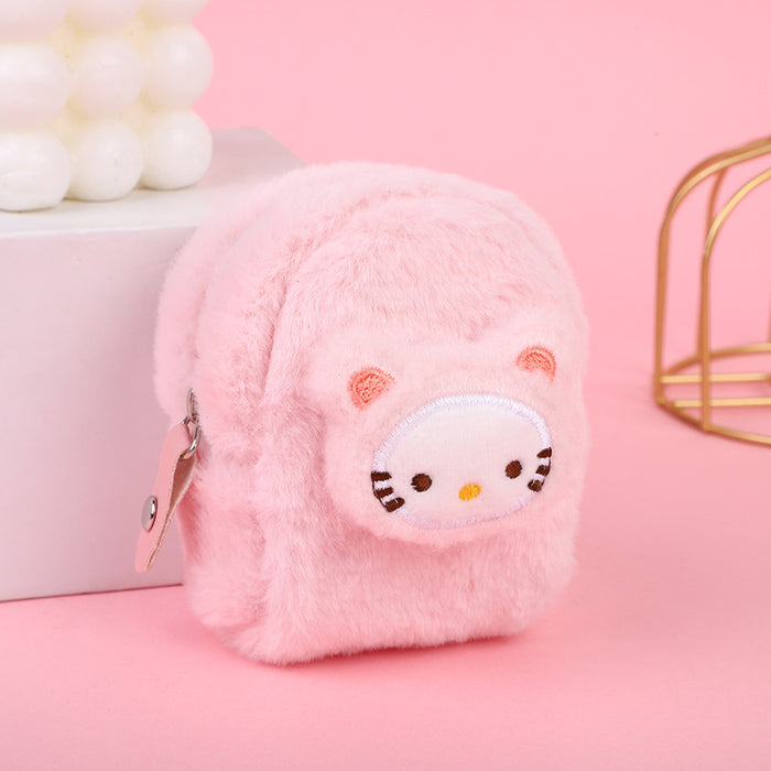 Wholesale Plush small change purse mini cartoon cute wallet