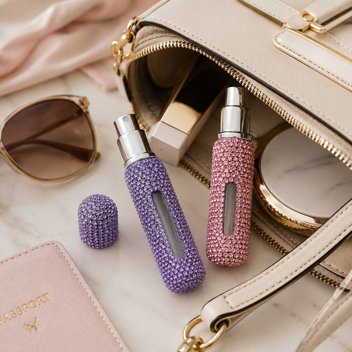 Wholesale 8Ml Rhinestone Perfume Atomizer Empty Spray Bottle Party Gift Fashion Accessory