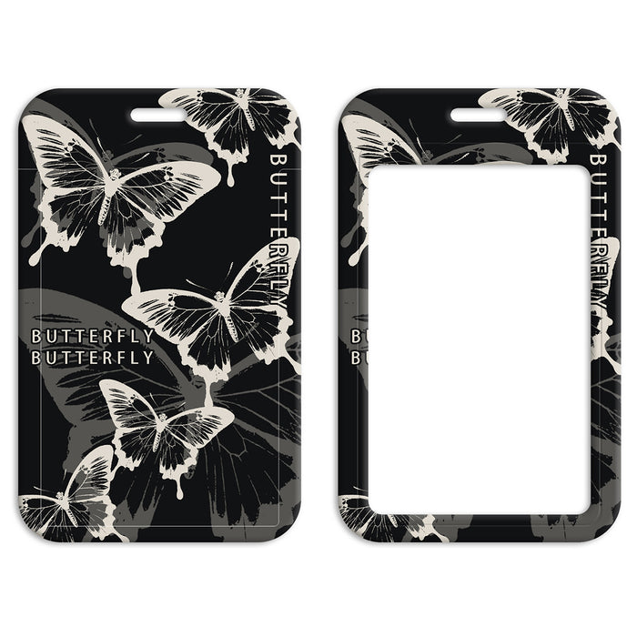 Wholesale Butterfly-shaped phone lanyard Keychain with a rigid card holder