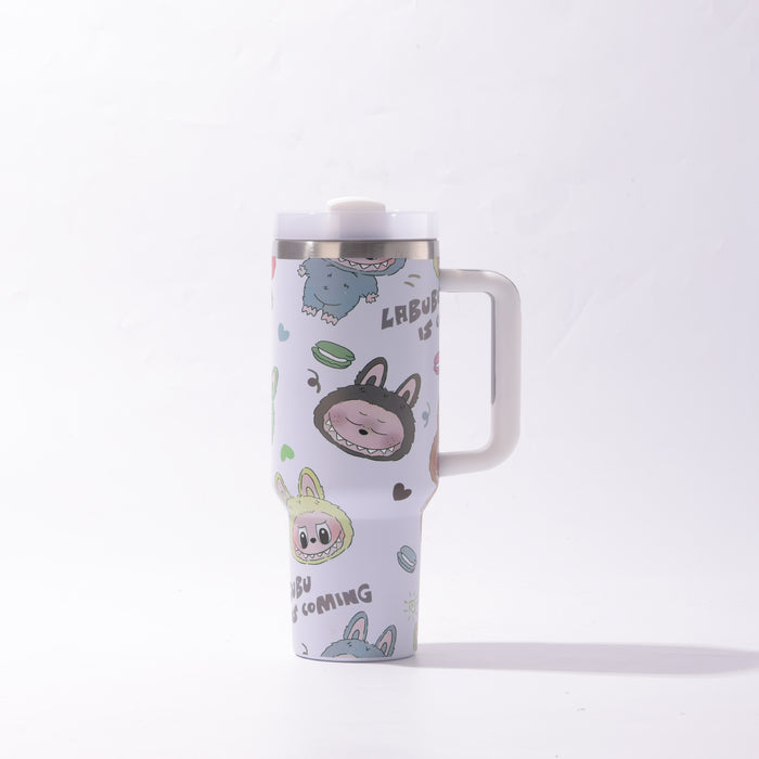 Wholesale 40oz Stainless Steel Tumbler with Handle and Straw Chic Drinkware MOQ≥2